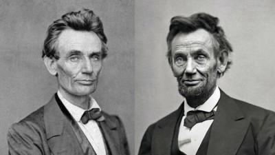 Lincoln in 1860 &amp; 1865