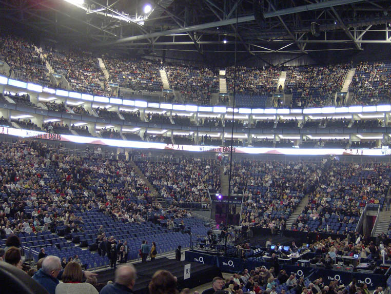 Wide Shot of Lower and Upper Tier at the Rear of the O2.