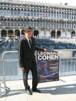 And here is the winner of Leonard Cohen Lookalike Competition at St Marqus Square in Venice: