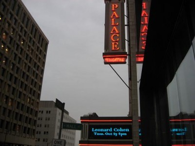 Marque of Palace Theater Columbus, Ohio 10-27-09